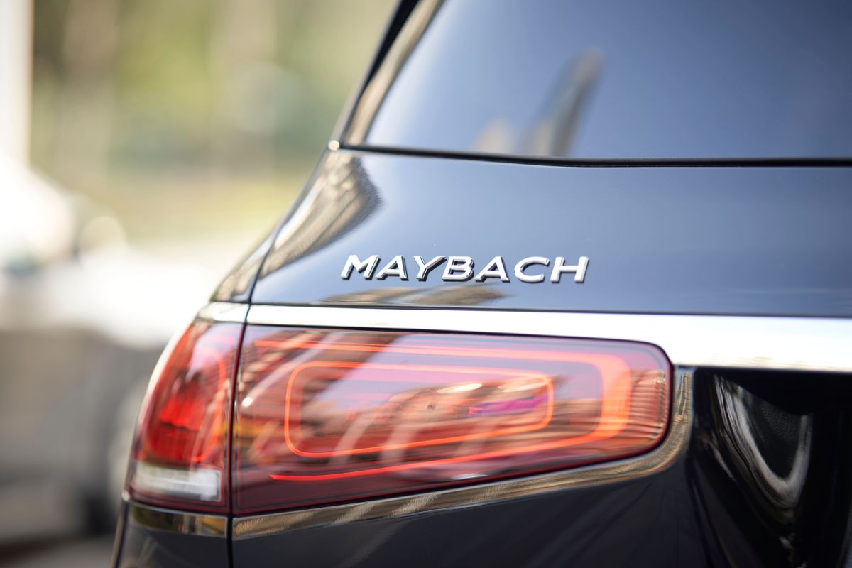 Mercedes-Maybach rear badge and tail light